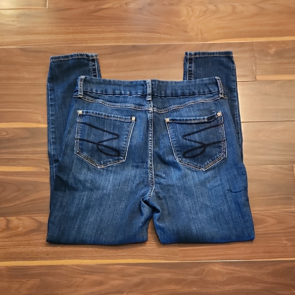 Seven7 Skinny Blue Jeans, High Rise Size 12